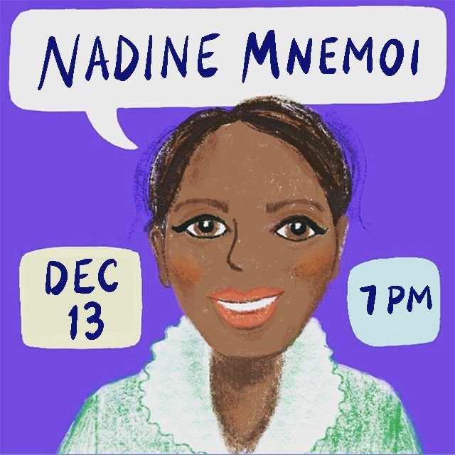 Nadine Mnemoi, Artist Chat, December 13, 2021